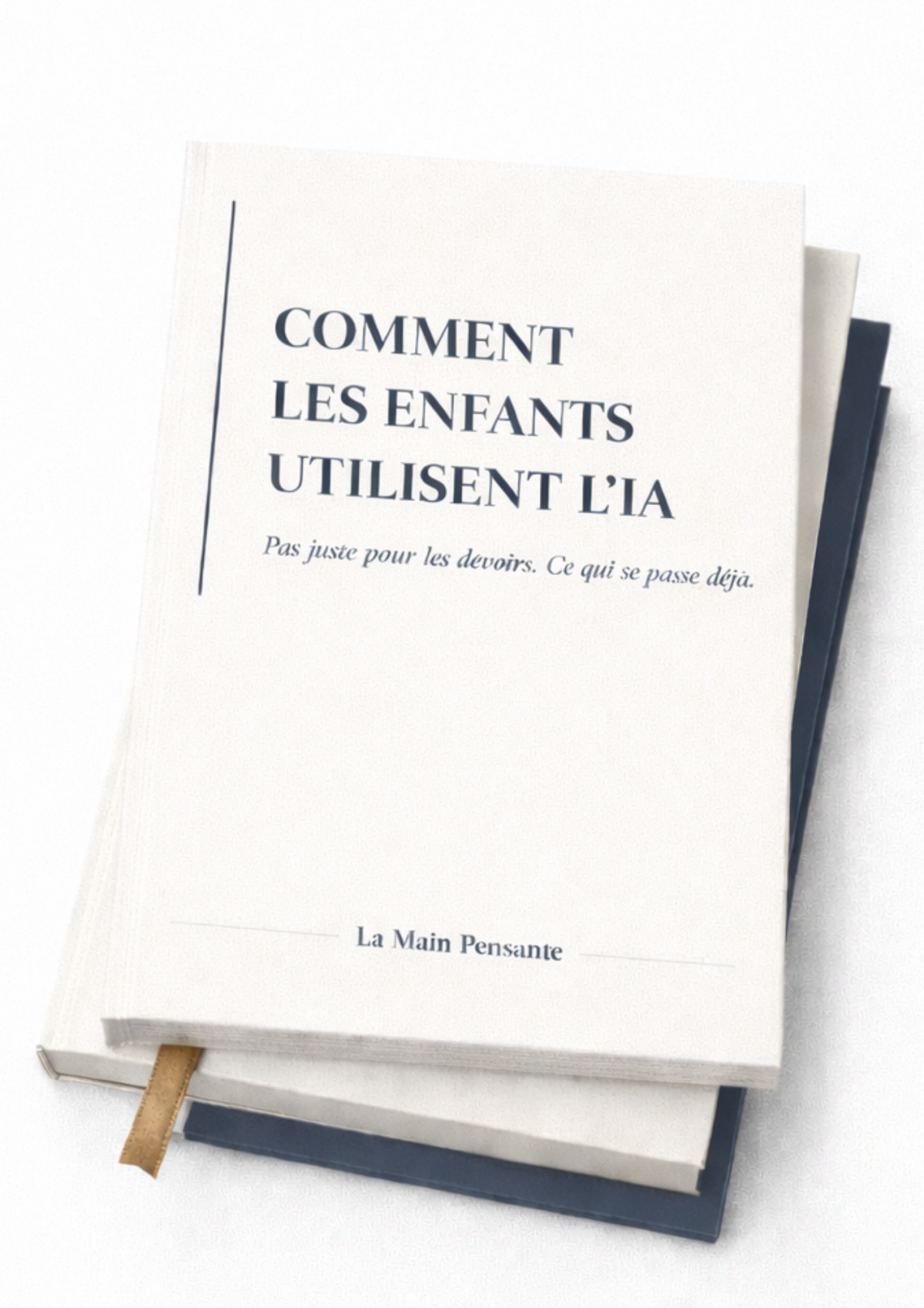Mockup 3D du document Comment les enfants utilisent l’IA